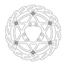 Floating Flame Front 270mm Brake Rotor Black / Silver For TM Racing CC 250 FI 2019