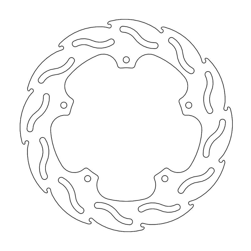 Flame Series Rear Brake Rotor Natural For BMW M 1000 RR ABS 2021-2022