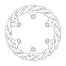 Flame Series Fixed Front Left Brake Rotor Silver For Honda CBR 600 F 1987-1988