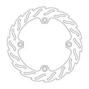 Flame Series Fixed Front Left Brake Rotor Silver For Honda NX 650 1988-1989