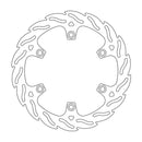 Flame Series Fixed Front Right Brake Rotor Silver For Honda CBR 125 R 2007-2008
