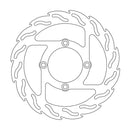 Flame Series Fixed Front Brake Rotor Silver For Honda XL 125 V 2001-2009