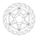 Floating Flame Front Right Brake Rotor Black For Ducati 1098 R 2008