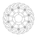 Floating Flame Front Left Brake Rotor Black For Triumph Speed Triple 1050 2005-2010