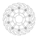 Flame Series Floating Front Right Brake Rotor Black For Triumph Speed Triple 1050 2005-2010