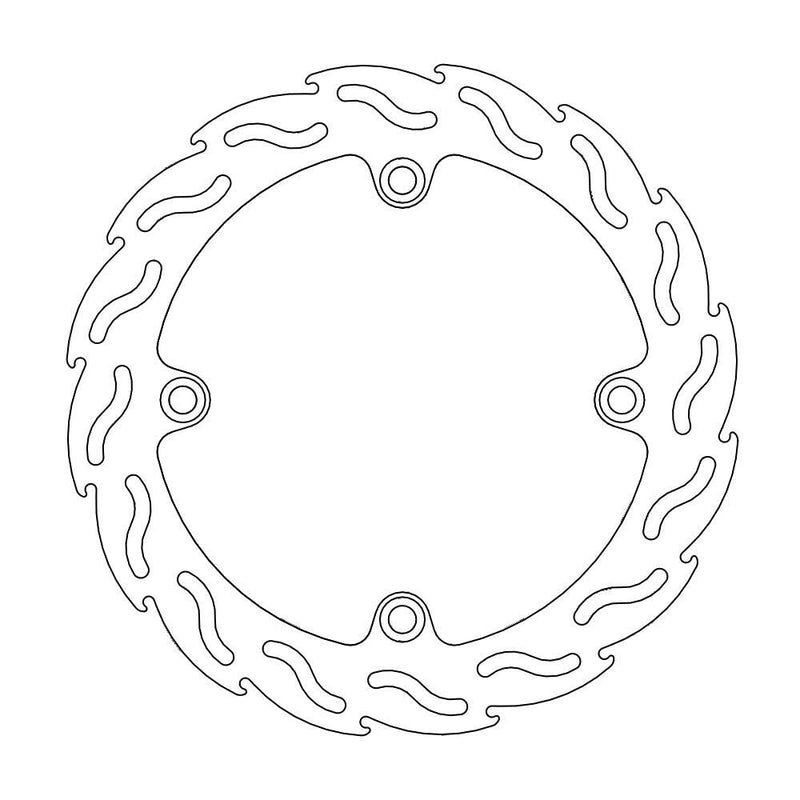 Flame Series Fixed Rear Brake Rotor For Honda XL 1000 V 1999-2000