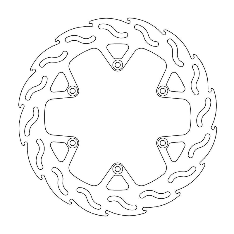 Flame Series Fixed Rear Brake Rotor For KTM Adventure 950 2004