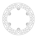 Halo Series Fixed Rear Round Brake Rotor Natural For Honda CB 1100 RS ABS 2017-2020