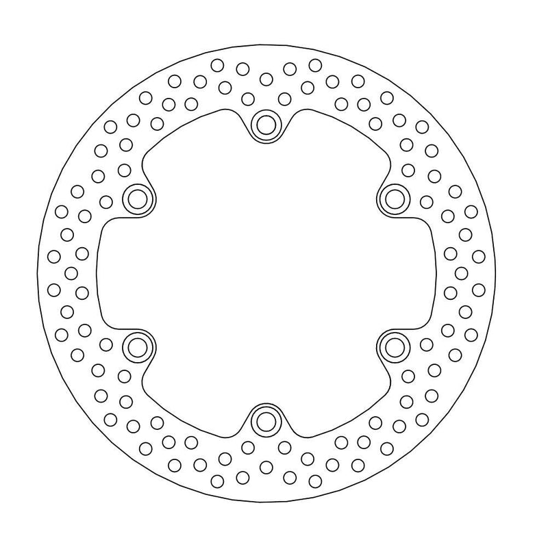 Halo Series Fixed Rear Round Brake Rotor Natural For Honda CB 1100 RS ABS 2017-2020