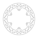 Halo Series Fixed Rear Round Brake Rotor Natural For Yamaha YZF-R1 1000 2002-2003