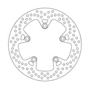 Halo Series Fixed Rear Round Brake Rotor Natural For Yamaha FZ1 1000 N 2006-2014