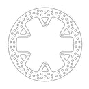 Halo Series Fixed Rear Round Brake Rotor Natural For Yamaha FJ 1100 1984-1985