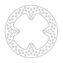 Halo Series Fixed Rear Round Brake Rotor Natural For Kawasaki KLZ 1000 ABS 2012-2014