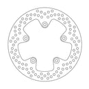 Halo Series Fixed Rear Round Brake Rotor Natural For Gas Gas SM 700 ABS 2022