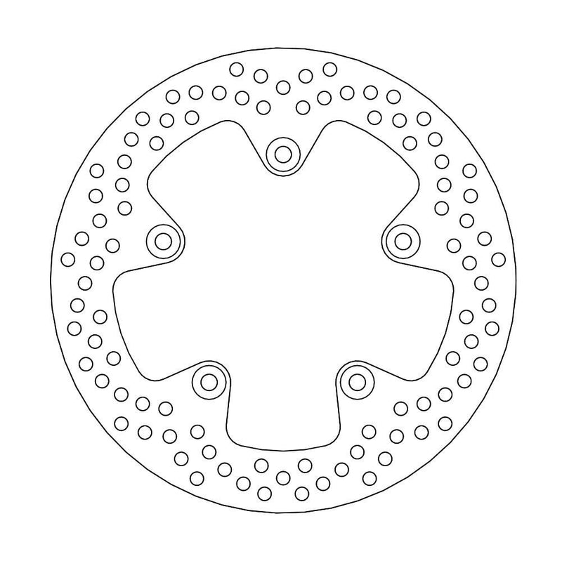 Halo Series Fixed Rear Round Brake Rotor Natural For Gas Gas SM 700 ABS 2022