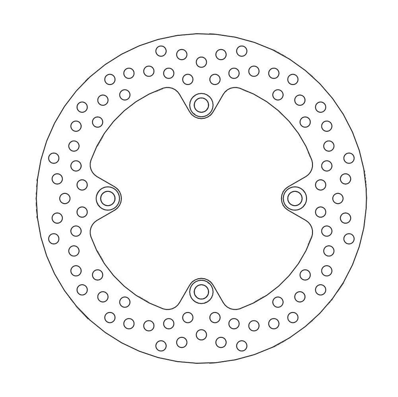 Halo Series Fixed Rear Round Brake Rotor Natural For Honda CB 500 F 2013-2016