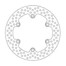 Halo Series Fixed Rear Round Brake Rotor Natural For Suzuki GSX 1300 BK 2008