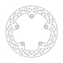 Halo Series Fixed Rear Round Brake Rotor Natural For BMW C 400 GT ABS 2019-2023