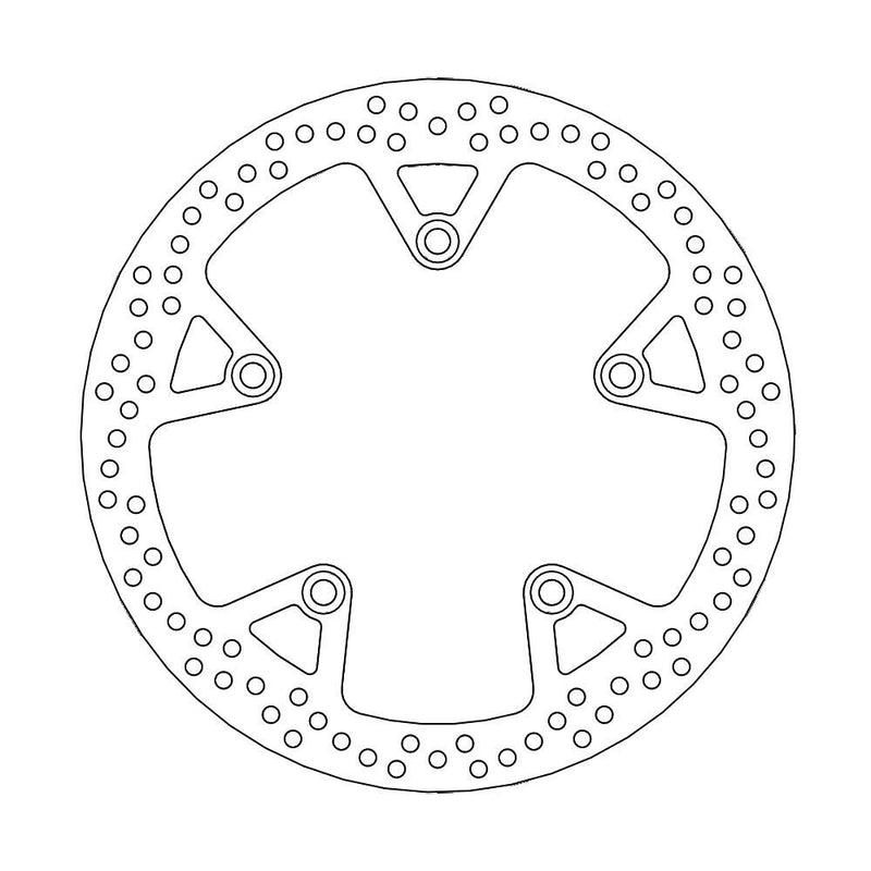 Halo Series Fixed Rear Round Brake Rotor Natural For BMW K 1200 GT ABS 2004-2005