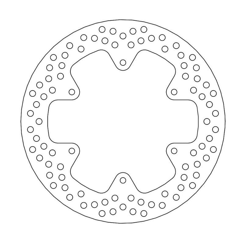 Halo Series Fixed Rear Round Brake Rotor Natural For Yamaha WR 250 X 2008-2011