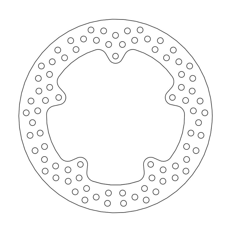 Halo Series Fixed Rear Round Brake Rotor Natural For BMW M 1000 RR ABS 2021-2022