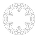 Halo Series Fixed Rear Round Brake Rotor Natural For AJP PR7 610 2018-2021