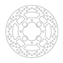 Halo Series Fixed Rear Round Brake Rotor Natural For Honda CB 1000 R 2008-2016