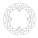 Halo Series Fixed Round Rear Brake Rotor Natural For Honda CBR 1000 RR ABS 2009-2016