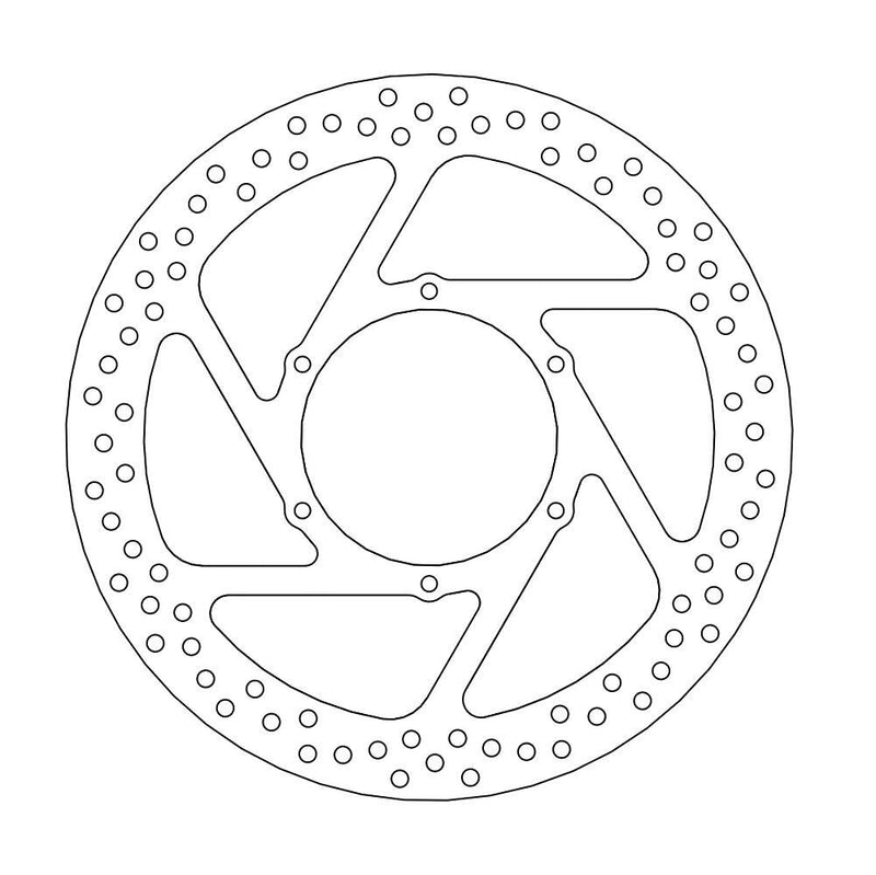 Halo Series Fixed Front Brake Rotor Silver For Aprilia Pegaso 125 1990-1994