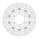 Halo Series Floating Brake Rotor Black For Suzuki GSX-R 1000 2009