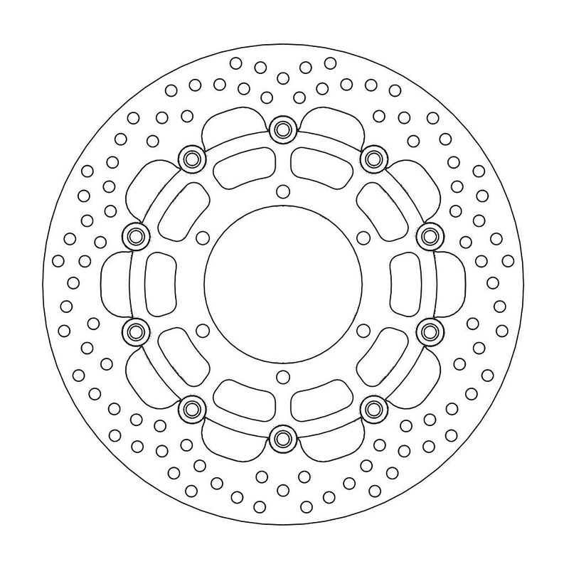Halo Series Floating Brake Rotor Black For Suzuki GSX-R 1000 2009