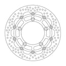 Halo Series Floating Brake Rotor Black For Suzuki GSF 650 ABS 2006