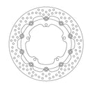 Halo Series Floating Brake Rotor Black For Triumph Speed Triple 1050 2008-2010