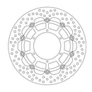 Halo Series Floating Brake Rotor Black For BMW F 700 GS ABS 2017