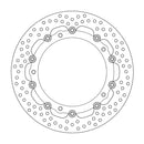 Halo Series Floating Brake Rotor Black For BMW F 800 R 2009-2012