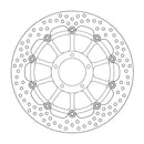 Halo Series Floating Brake Rotor Black For Ducati 749 2005-2006