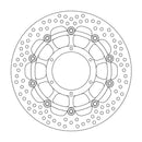 Halo Series Floating Brake Rotor Black For Honda CB 300 F 2015-2017