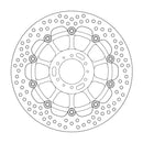 Halo Series Floating Brake Rotor Black For Honda CBR 600 F 1999-2000