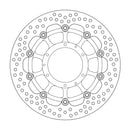 Halo Series Floating Brake Rotor Black For Honda CB 900 F 2002-2006