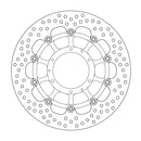 Halo Series Floating Brake Rotor Black For Honda CB 1000 R 2008-2016