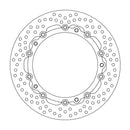 Halo Series Floating Brake Rotor Black For BMW F 750 GS ABS 2021-2023