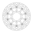 Halo Series Floating Brake Rotor Black For Honda CBR 1000 RR 2006-2007