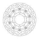 Halo Series Floating Brake Rotor Black For Honda CTX 1300 2014-2019