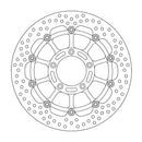 Halo Series Floating Brake Rotor Black For MV Agusta Brutale 1000 ABS 2020