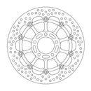 Halo Series Floating Brake Rotor Black For Suzuki GSF 600 1995-1999