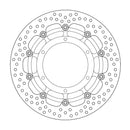 Halo Series Floating Brake Rotor Black For Yamaha XT 660 X 2004-2016