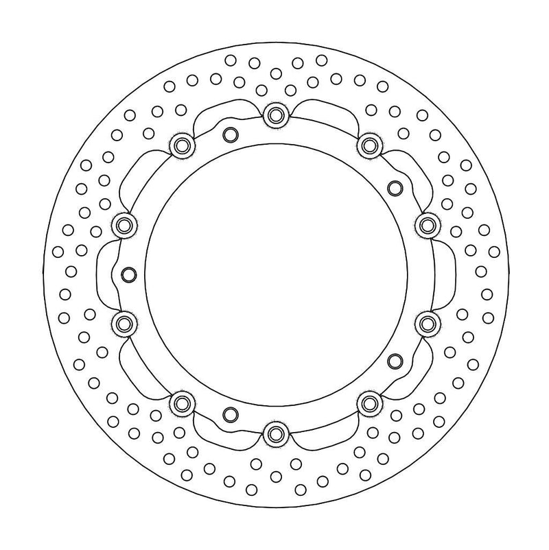 Halo Series Floating Brake Rotor Black For BMW F 800 GT ABS 2017-2020