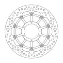 Halo Series Floating Brake Rotor Black For Honda CBR 929 RR 2000-2001