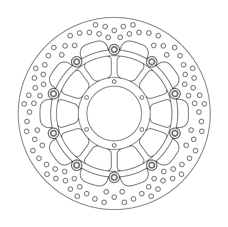 Halo Series Floating Brake Rotor Black For Honda CBR 929 RR 2000-2001