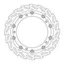 Floating Flame Front Right Brake Rotor Black For BMW F 800 R 2009-2012